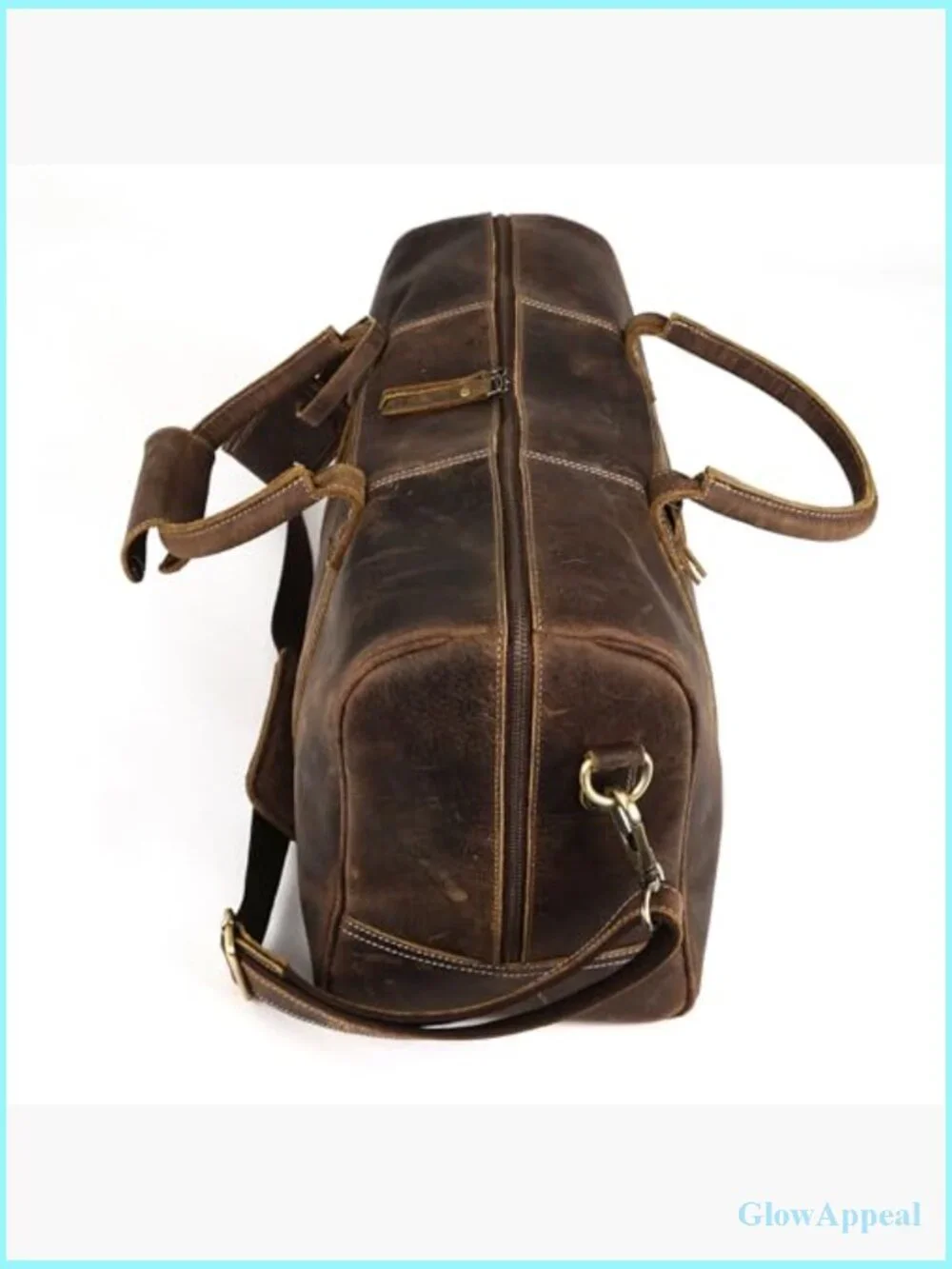 Cabin Friendly Leather Travel Duffel Weekend Gym Sports Bag